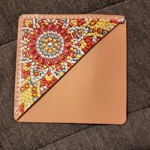 Colorful Beaded Leather Bookmaar